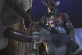 3D Gay Yiff by H0rs3 Furry Porn Sex E621 Raindeer double ...